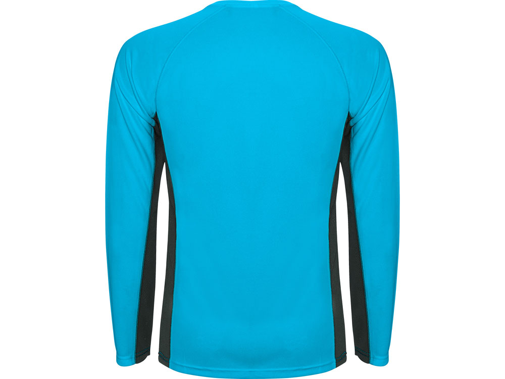 Футболка Shanghai  мужская с длинным рукавом, бирюзовый/графитовый