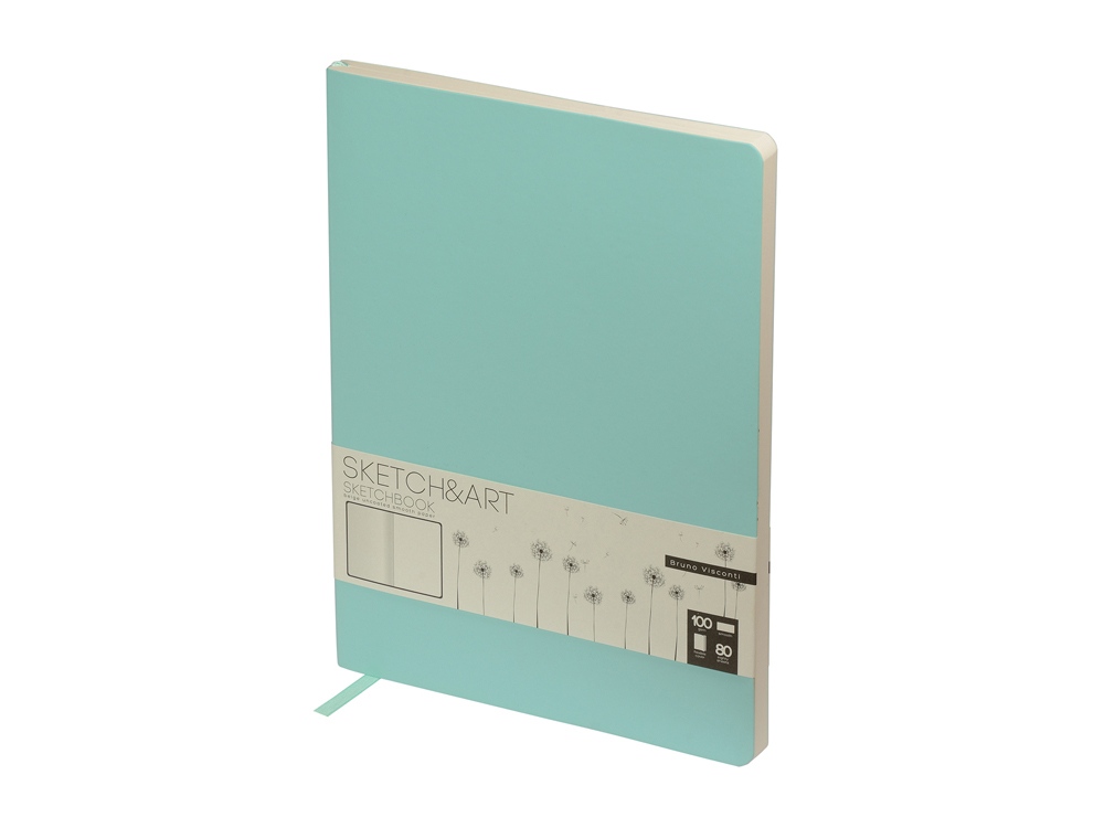 Скетчбук B5 Sketch & Art 100 г/м2, soft-touch с логотипом Bruno Visconti | Print Logo