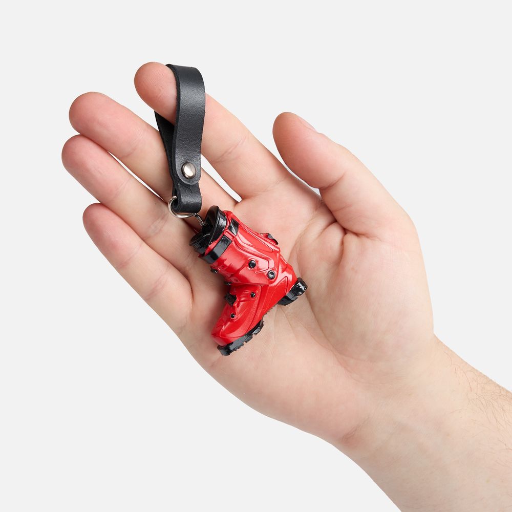 Брелок «Горнолыжный ботинок» — пример нанесения логотипа (сделано в России) | Print Logo