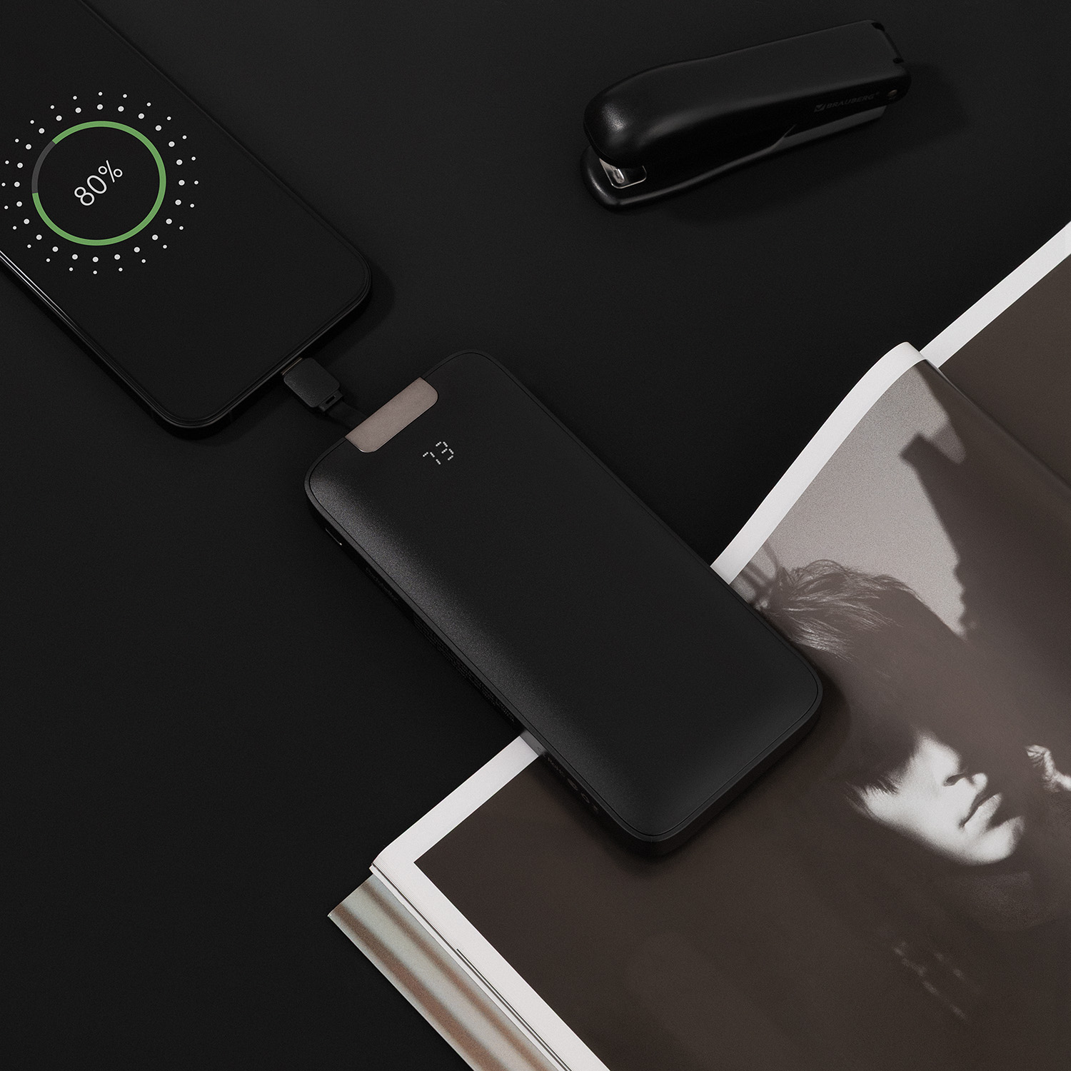 Внешний аккумулятор Оптима (Optima) 10000 mAh, черный