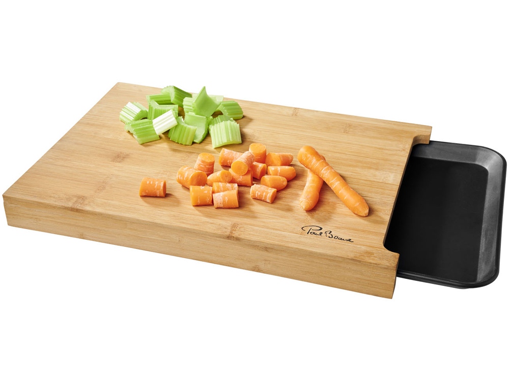 Разделочная доска с лотком Daelan с логотипом Paul Bocuse | Print Logo