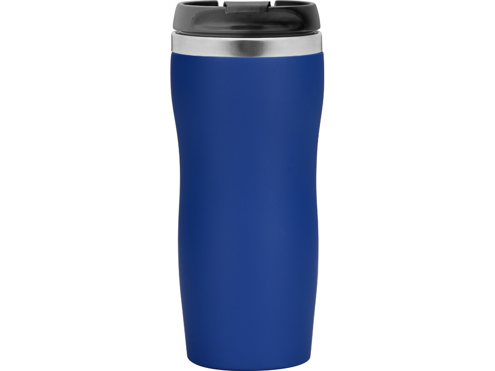 Термокружка Mony Steel 350 мл, soft touch, синий