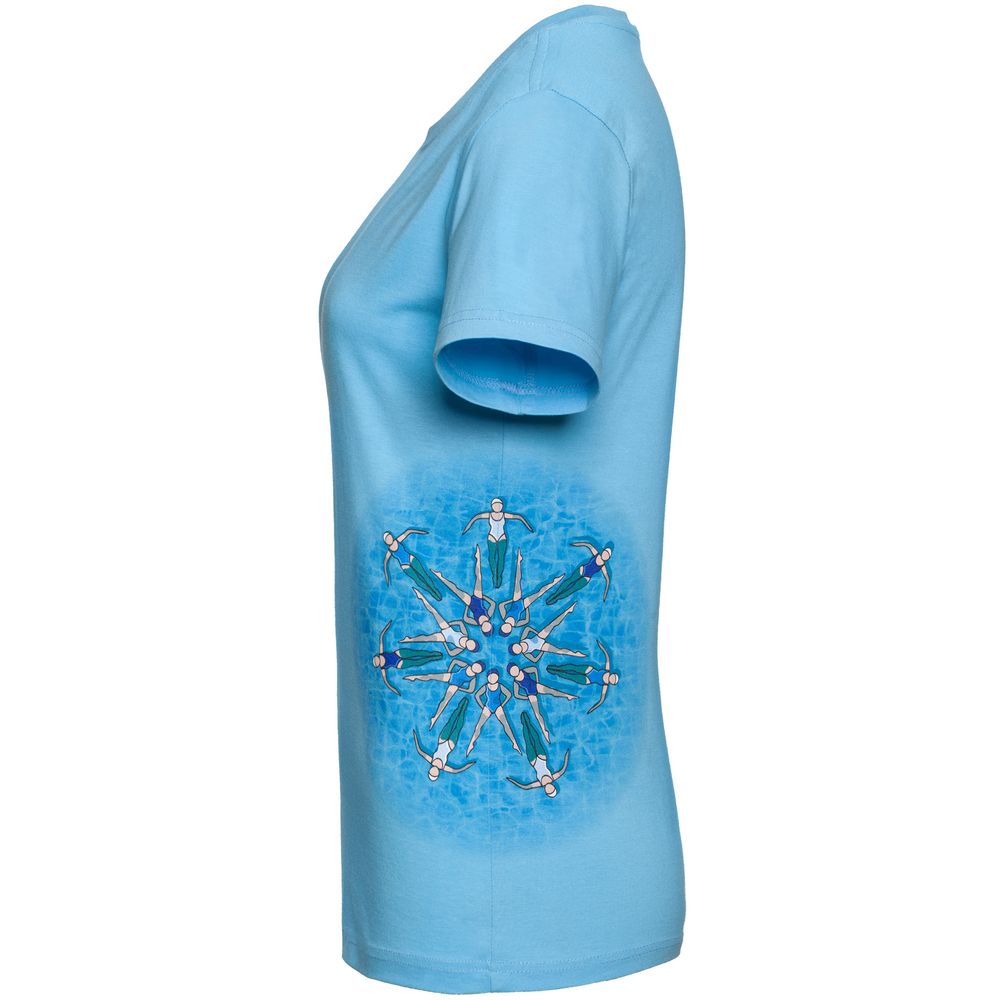 Футболка женская «Вместе и вовремя» — пример нанесения логотипа (Принтэссенция) | Print Logo