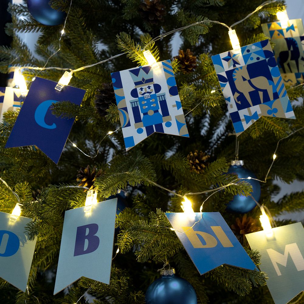 Гирлянда с прищепками Lumitale с логотипом  | Print Logo