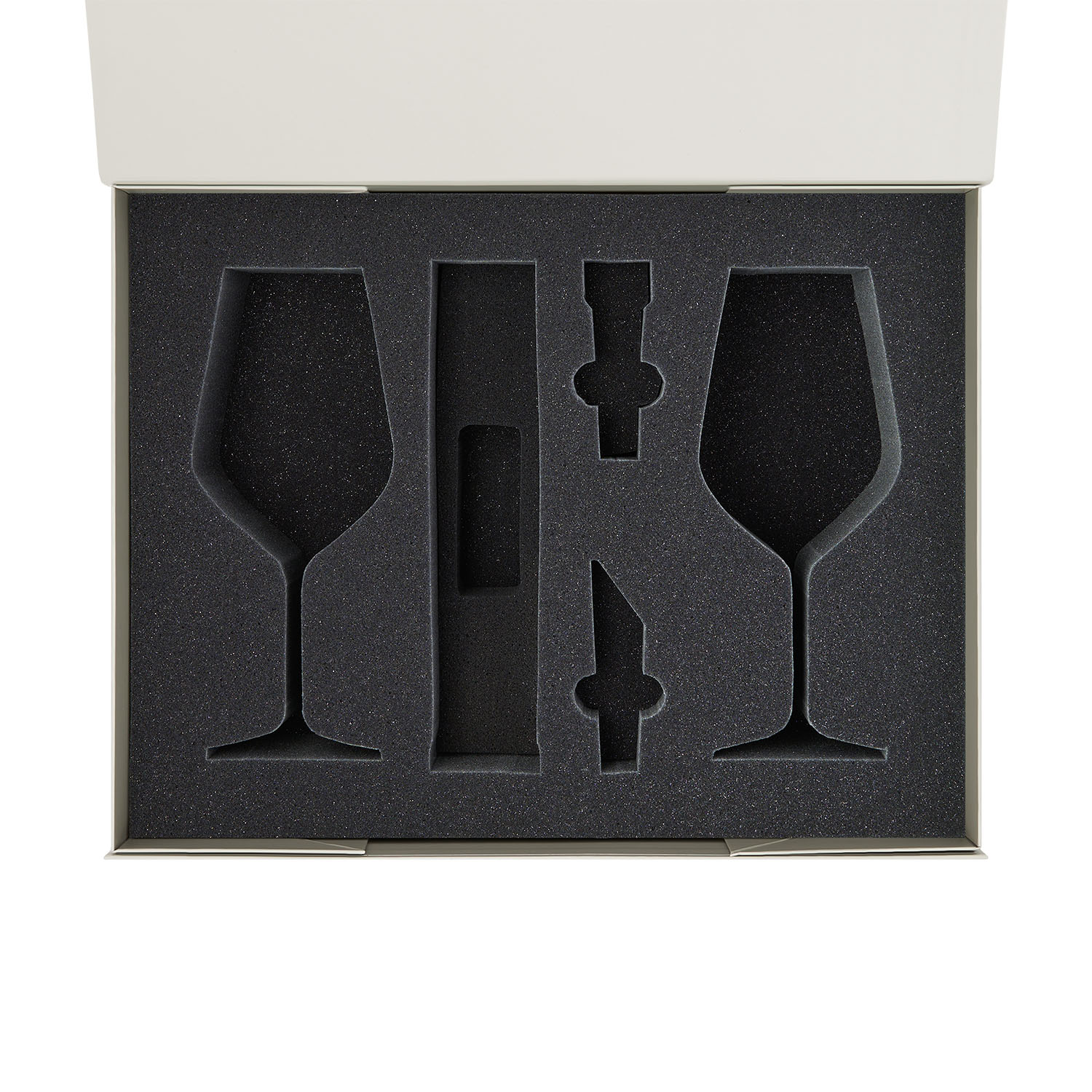 Ложемент под 2 бокала для вина + набор для вина Сакраменто (Sacramento) в большую коробку-трансформер (арт. 695722)