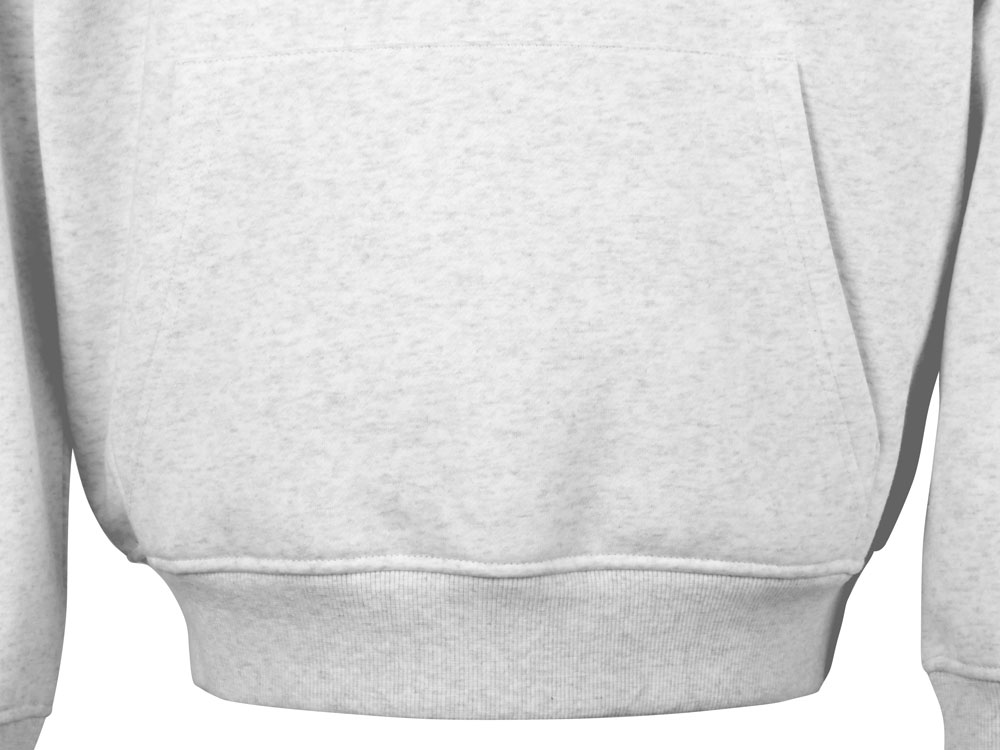 Толстовка с капюшоном оверсайз Berlin унисекс, белый меланж