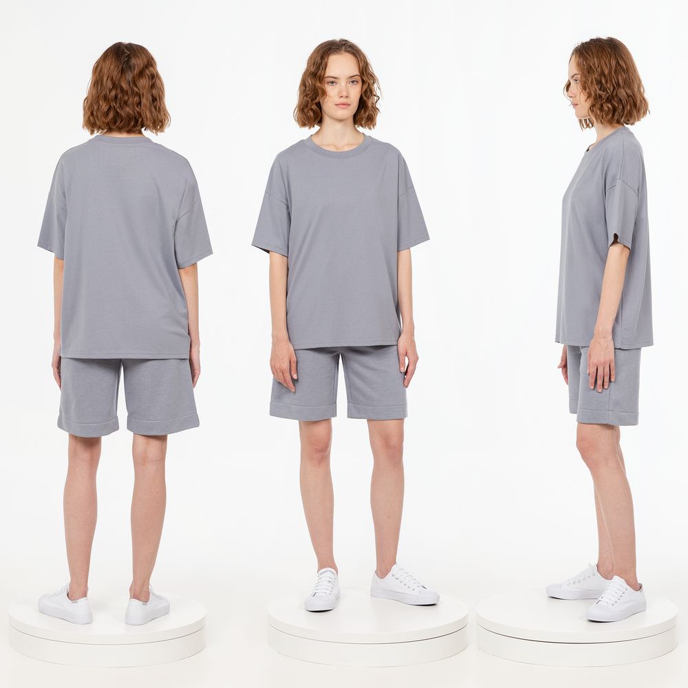 Футболка унисекс T3, серая, размер XL/XXL