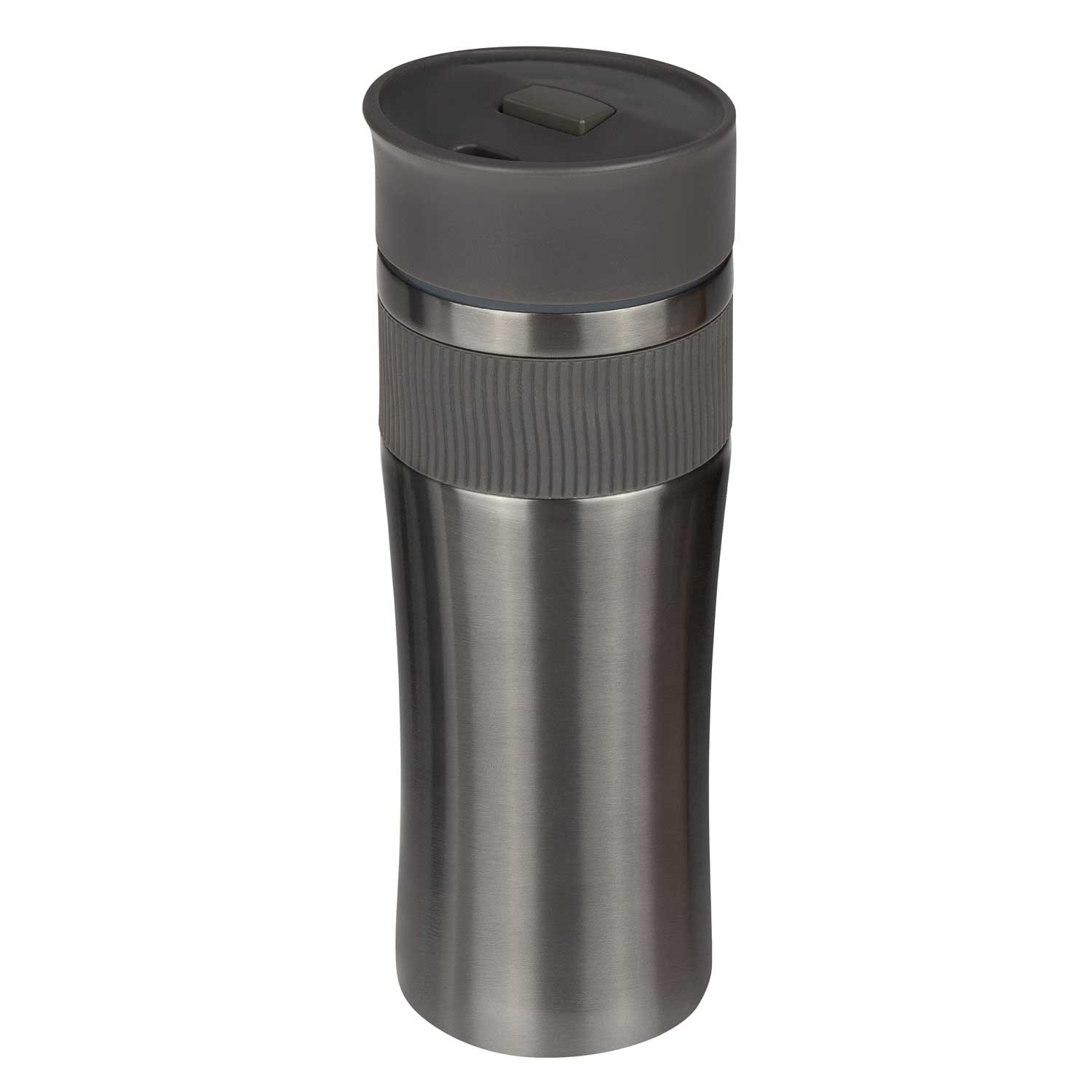 Термокружка вакуумная Поло, серая