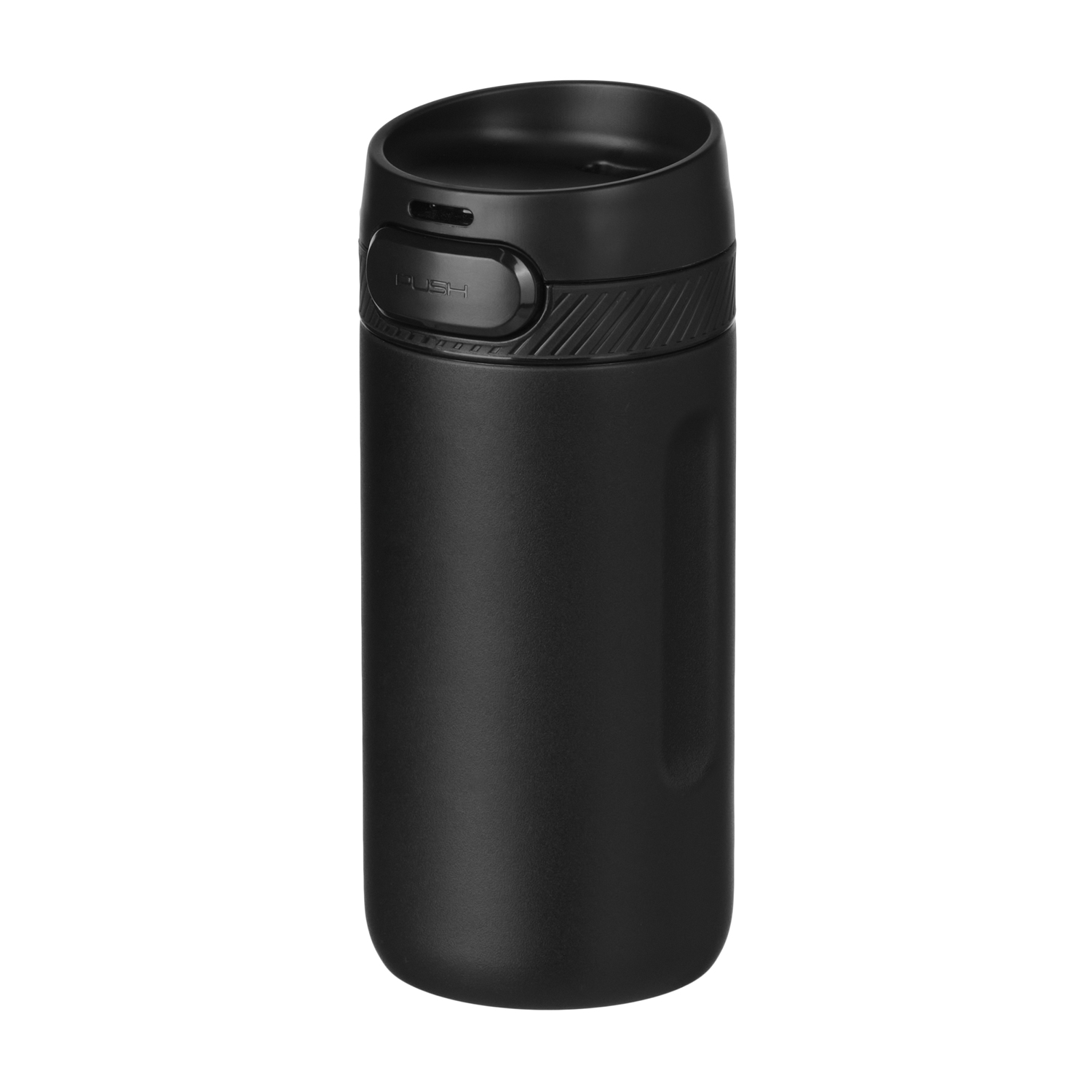 Термокружка вакуумная Толедо (Toledo), черная глянцевая