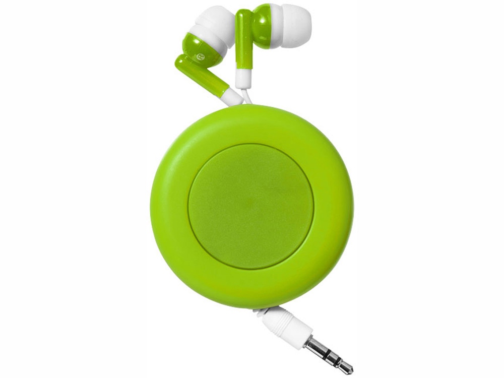 Наушники Reely с выдвижным проводом, лайм