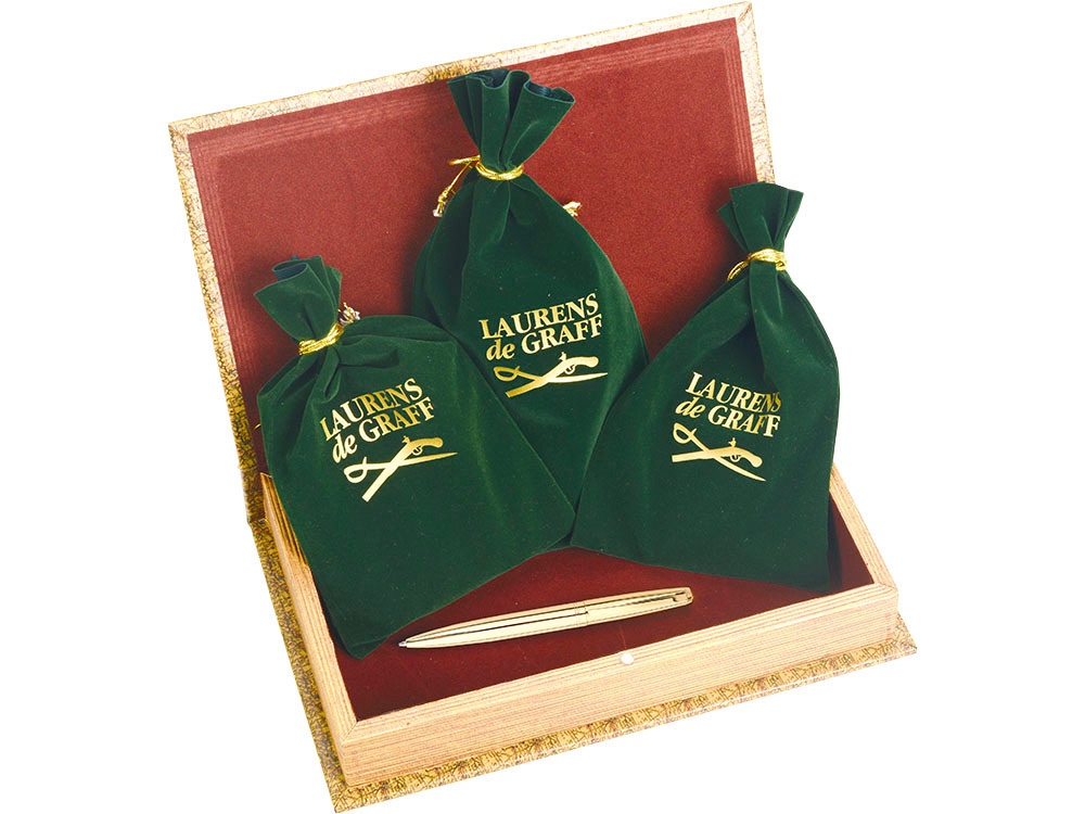 Набор Галеон: портмоне, визитница, лупа, ручка шариковая с логотипом Laurens de Graff | Print Logo