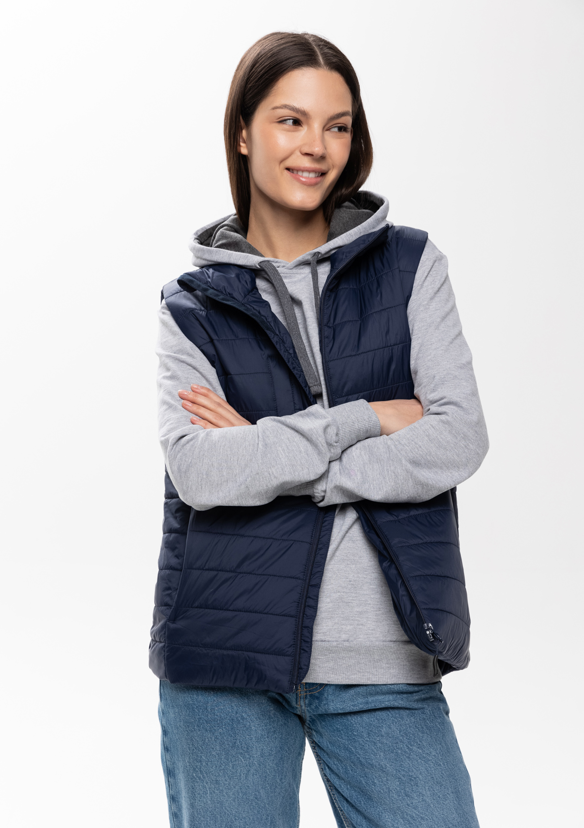 Жилет унисекс утепленный STAN таффета, 65, 87, Тёмно-синий,  (46)  (48/M)