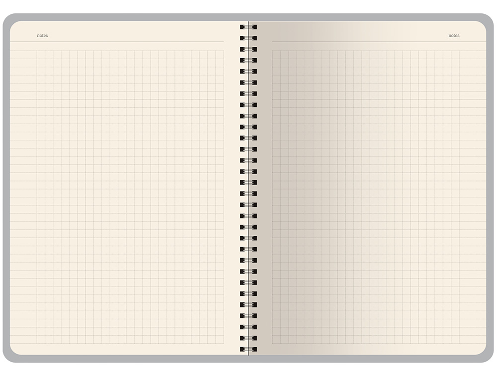 Бизнес тетрадь на гребне А5 Pragmatic, 60 листов в клетку, темно-коричневый