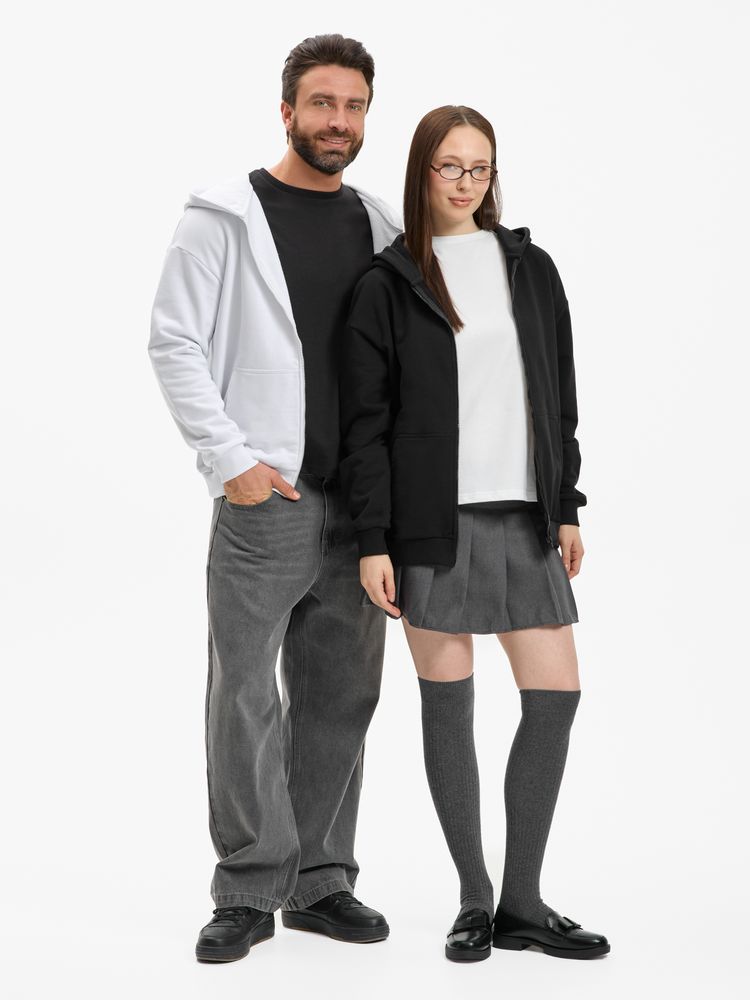 Толстовка унисекс оверсайз Sartoro, белая, размер 3XL/4XL