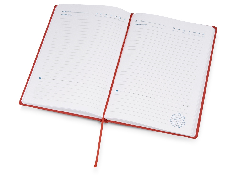 Ежедневник недатированный А5 Strap AR , красный
