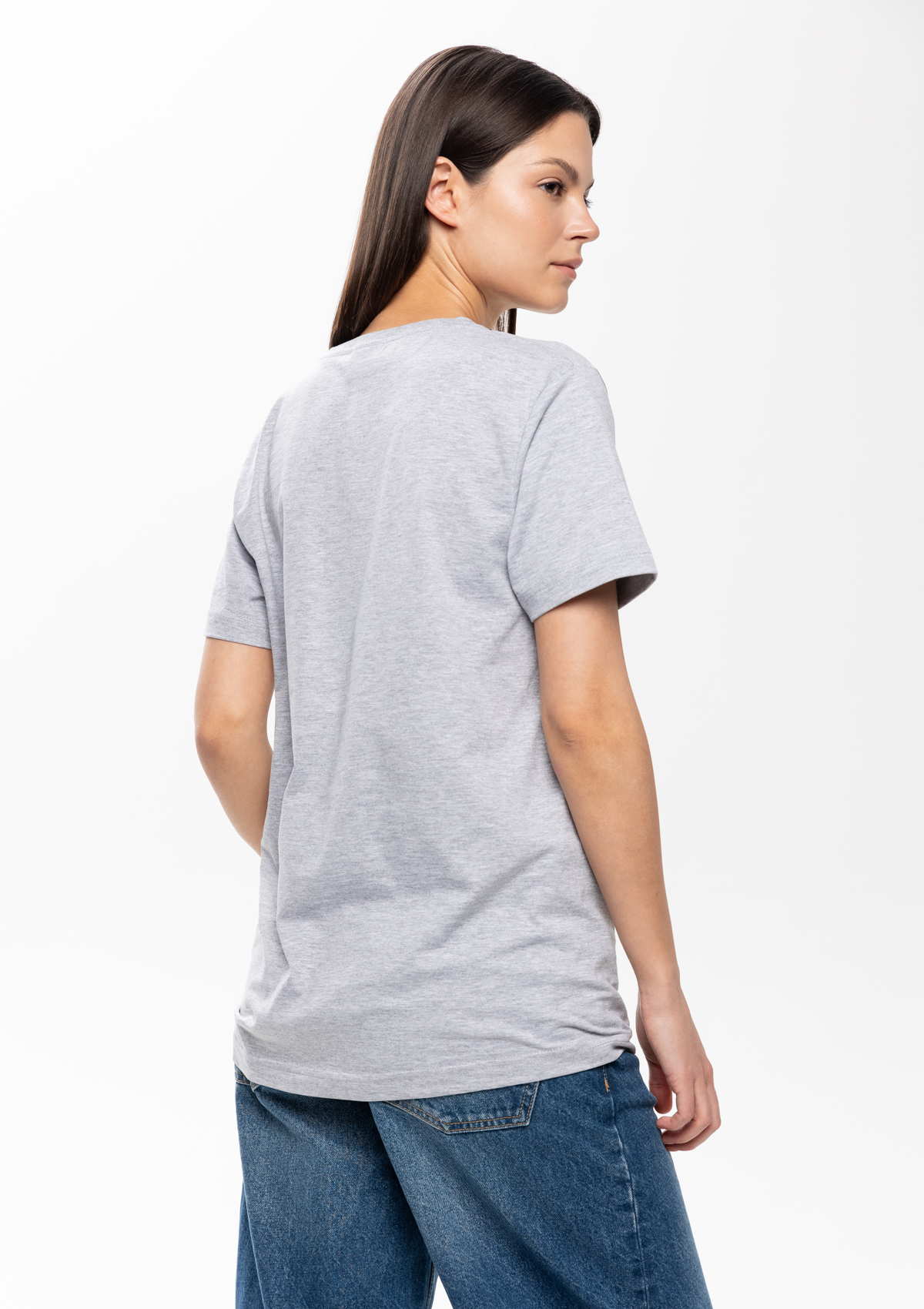 Футболка унисекс без бокового шва STAN хлопок 160, 02, Серый меланж,  (50/60)  (56/XXXL)