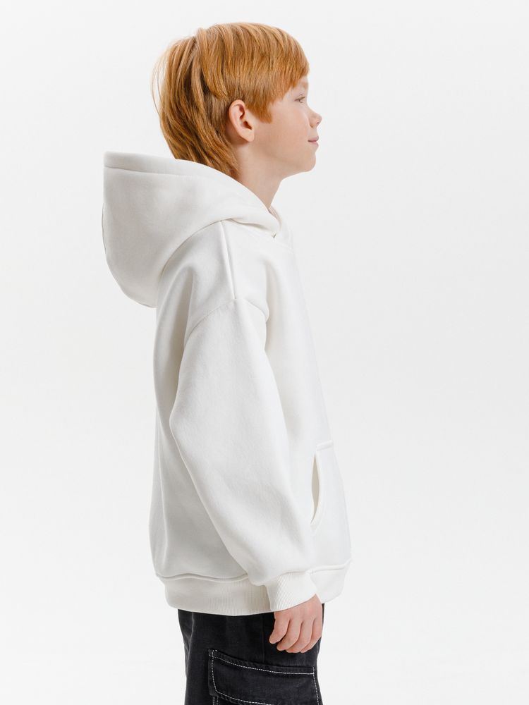 Худи детское оверсайз Junipero, молочное, 12 лет