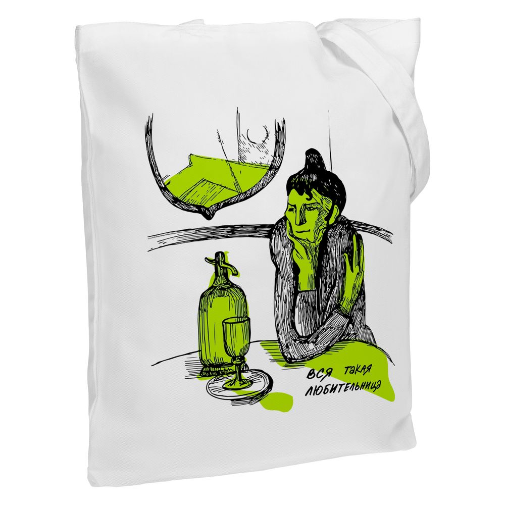 Холщовая сумка «Любительница» — пример нанесения логотипа (Соль) | Print Logo