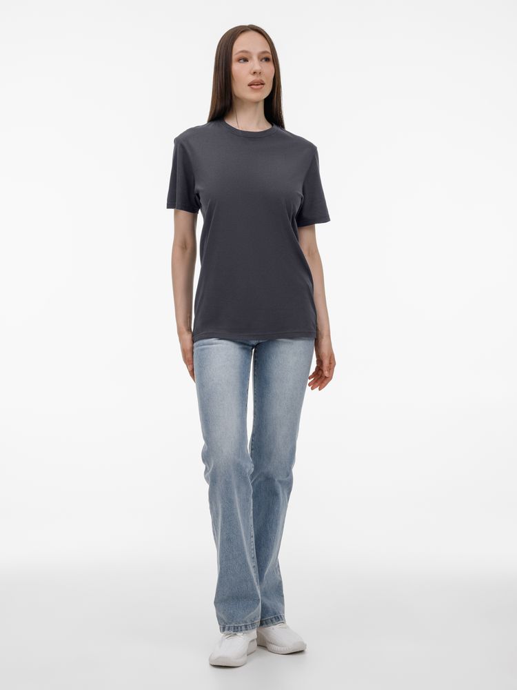 Футболка унисекс T-Bolka 180, темно-серая, размер L