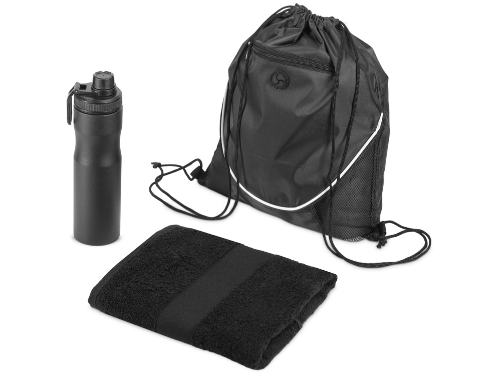 Спортивный набор со стальной бутылкой и полотенцем Advanced с логотипом  | Print Logo