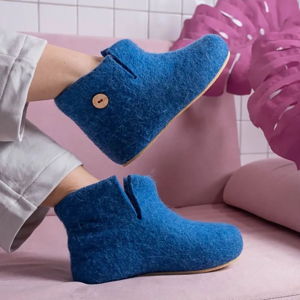 Домашние валенки Wild, синие (василек), размер 42