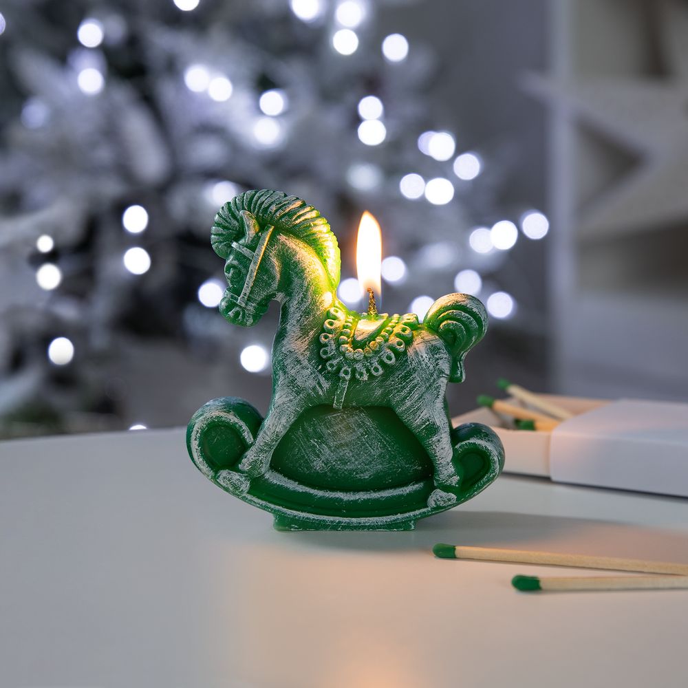 Свеча фигурная «Лошадка-качалка»