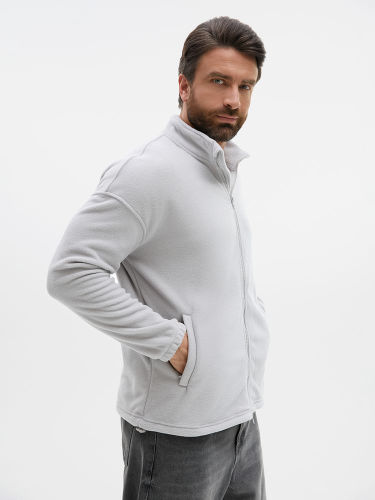 Куртка флисовая унисекс Nebo, светло-серая, размер 3XL