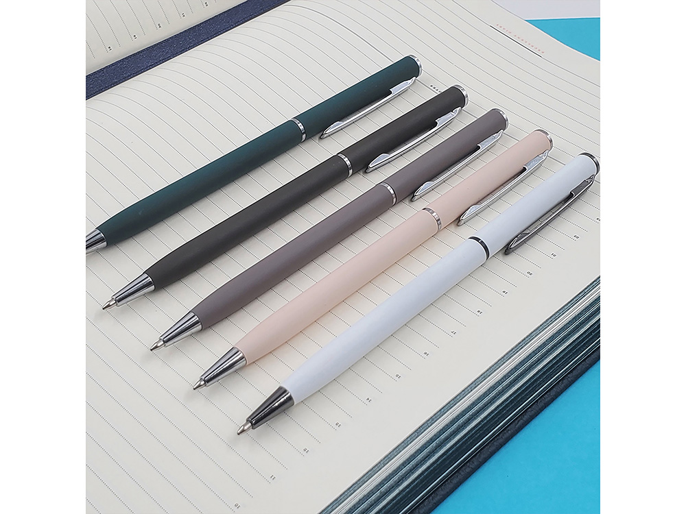 Ручка шариковая автоматическая BrunoVisconti® PALERMO цвет корпуса белый, soft-touch, 0.7 мм