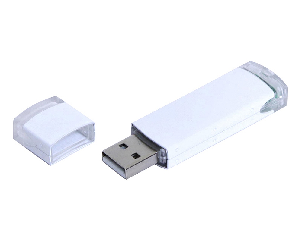 USB 2.0- флешка промо на 32 Гб прямоугольной классической формы с логотипом  | Print Logo