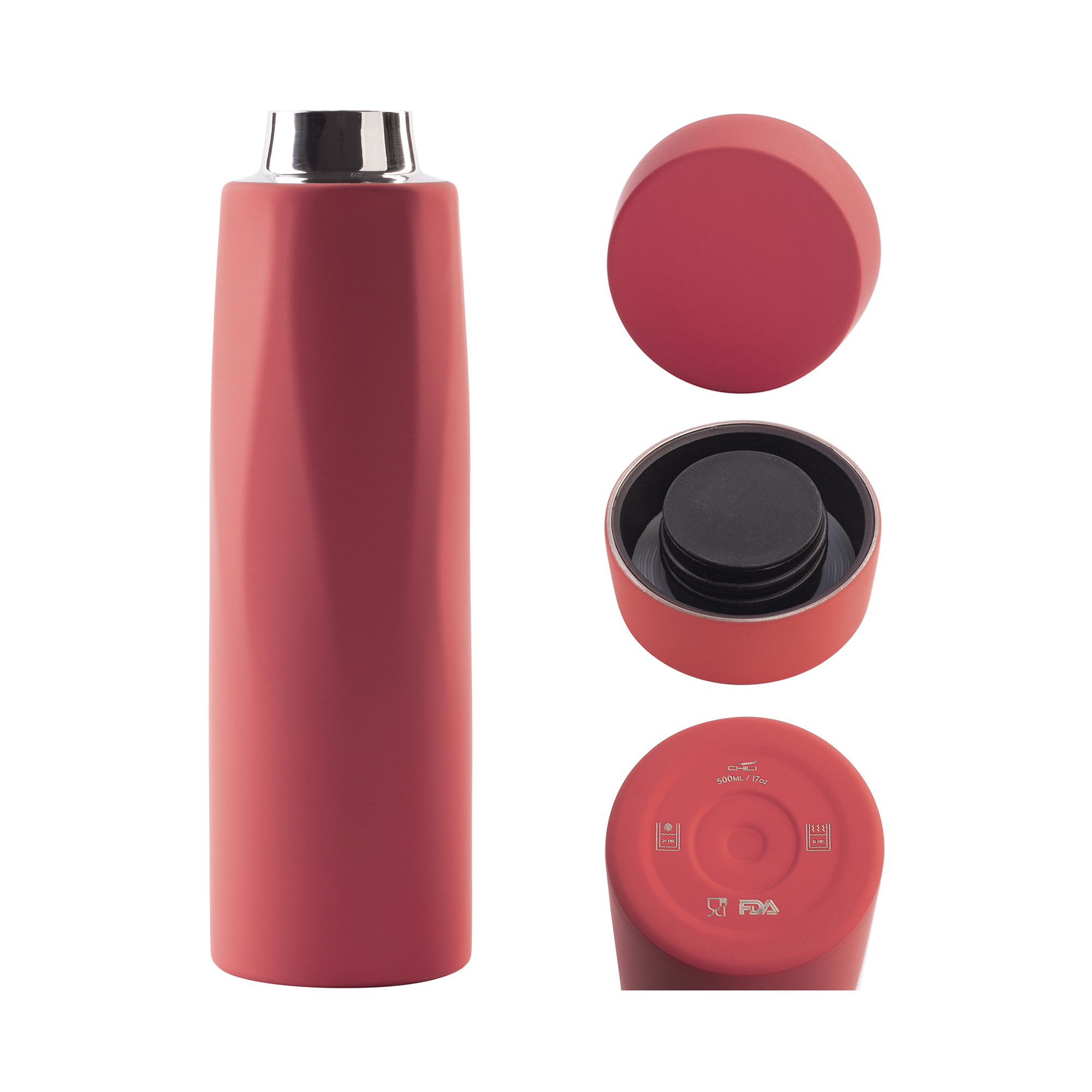 Термос "Calypso", покрытие soft touch, 0,5 л. фото на сайте Print Logo.