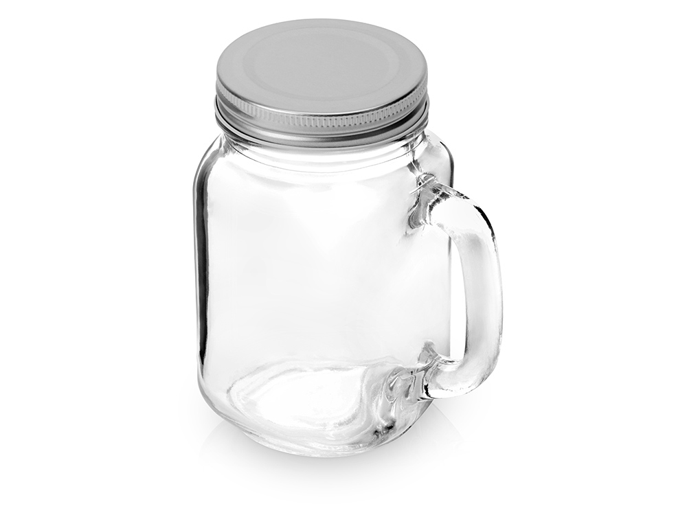 Кружка-банка Smoothie с крышкой с логотипом  | Print Logo