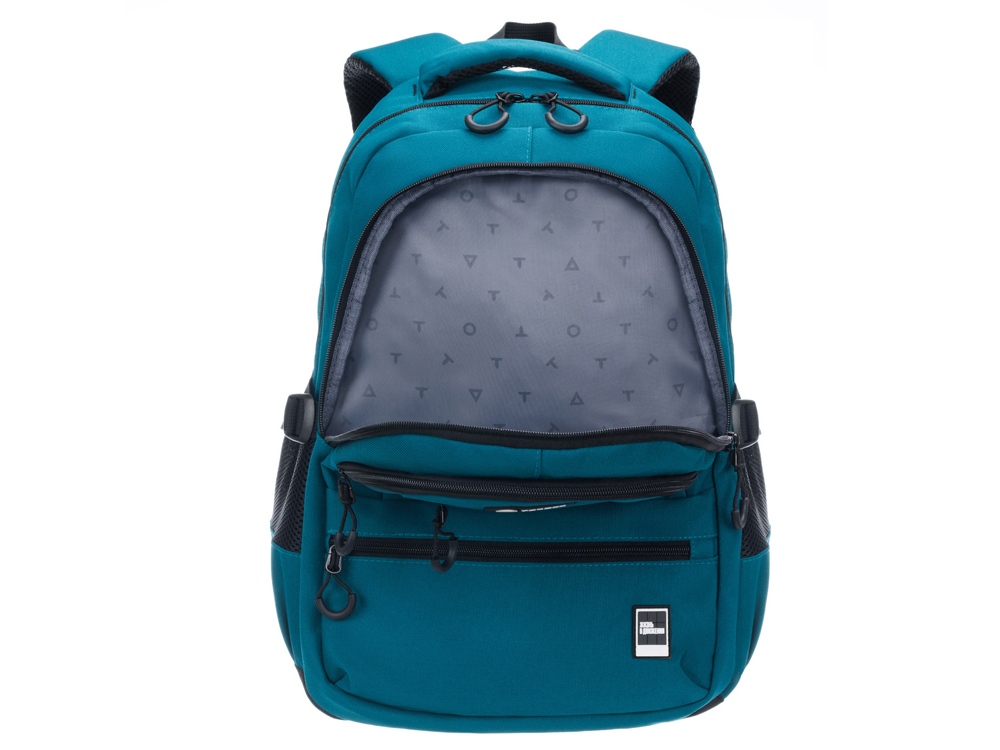 Рюкзак TORBER КЛАСС, зелёный, 46 х 32 х 13 см + Мешок для сменной обуви в подарок!