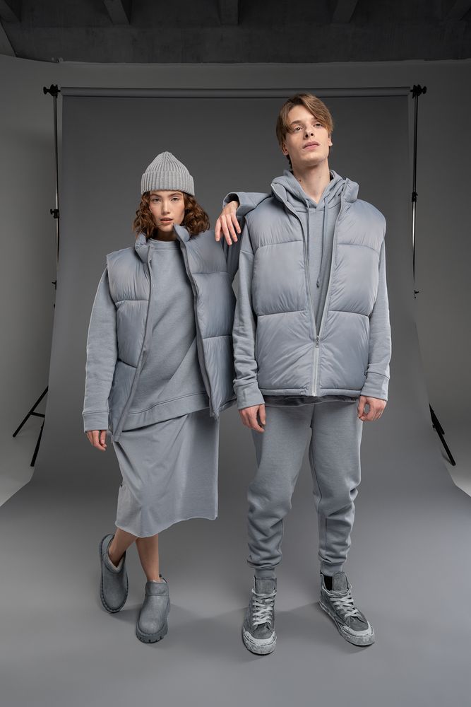 Жилет двусторонний V2, серый, размер 3XL/4XL