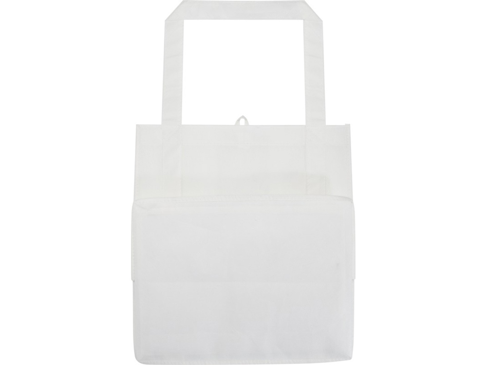 Liberty эко-сумка с прочным днищем объемом 6 л из нетканого материала, переработанного по стандарту GRS - Белый