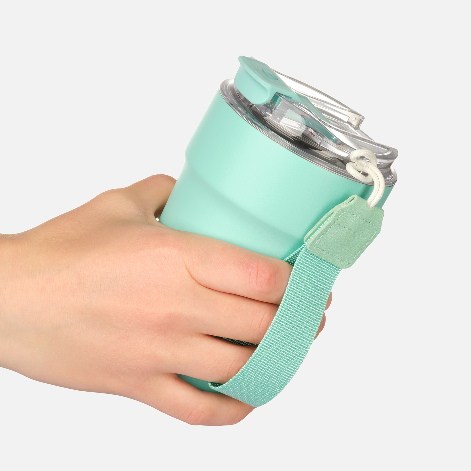 Термокружка вакуумная Монако (Monaco), красная — пример нанесения логотипа (Portobello Термокружки) | Print Logo