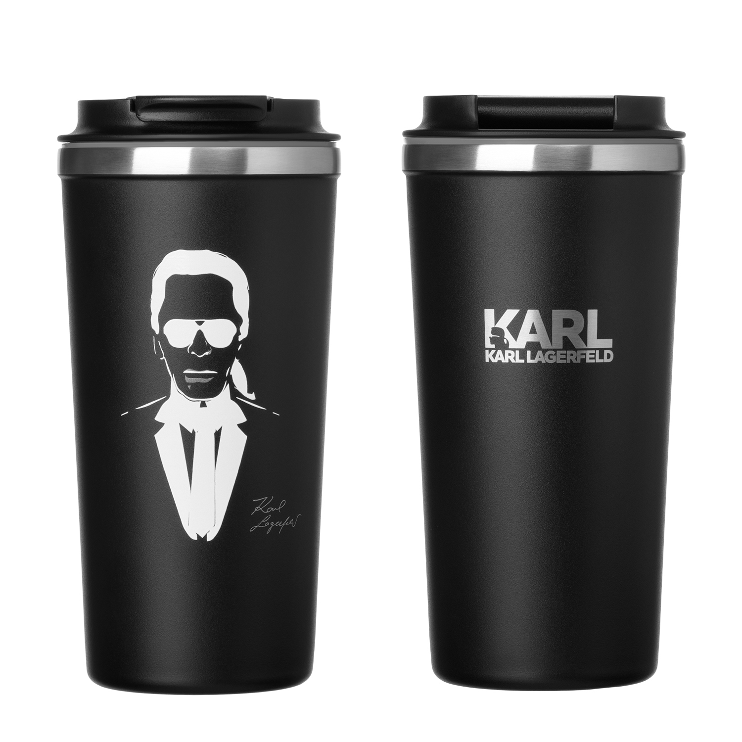 Термокружка вакуумная Палермо (Palermo), серая, гладкая поверхность — пример нанесения логотипа (Portobello Термокружки) | Print Logo