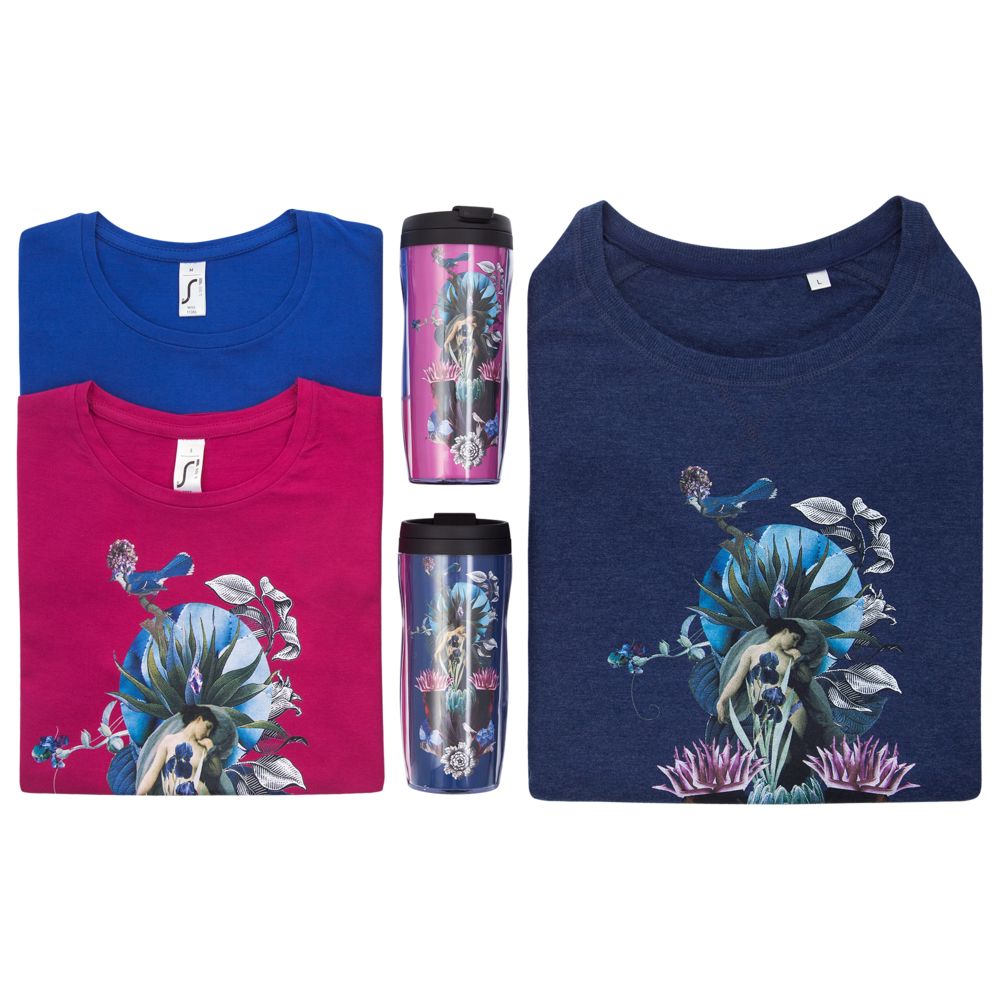 Футболка женская Beauty Sleep — пример нанесения логотипа (Принтэссенция) | Print Logo