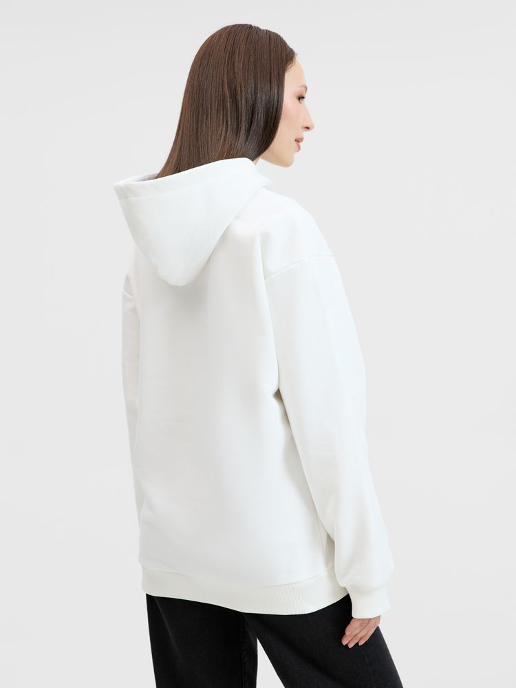 Худи унисекс оверсайз Songo, молочно-белое, размер 3XL/4XL