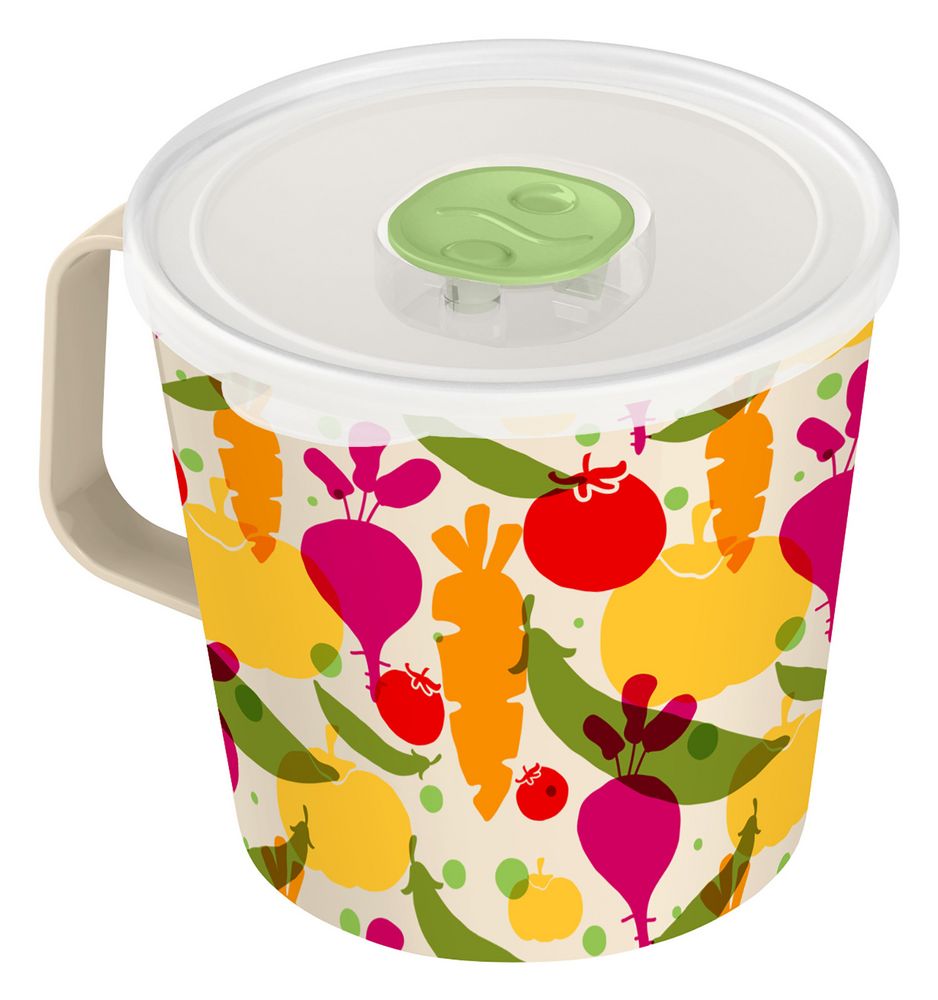 Контейнер-кружка с клапаном Loki на заказ — пример нанесения логотипа (сделано в России) | Print Logo