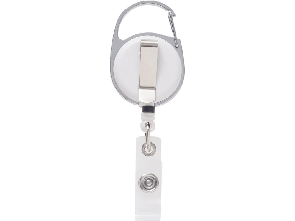 Бейдж с рулеткой-карабин Favor, черный