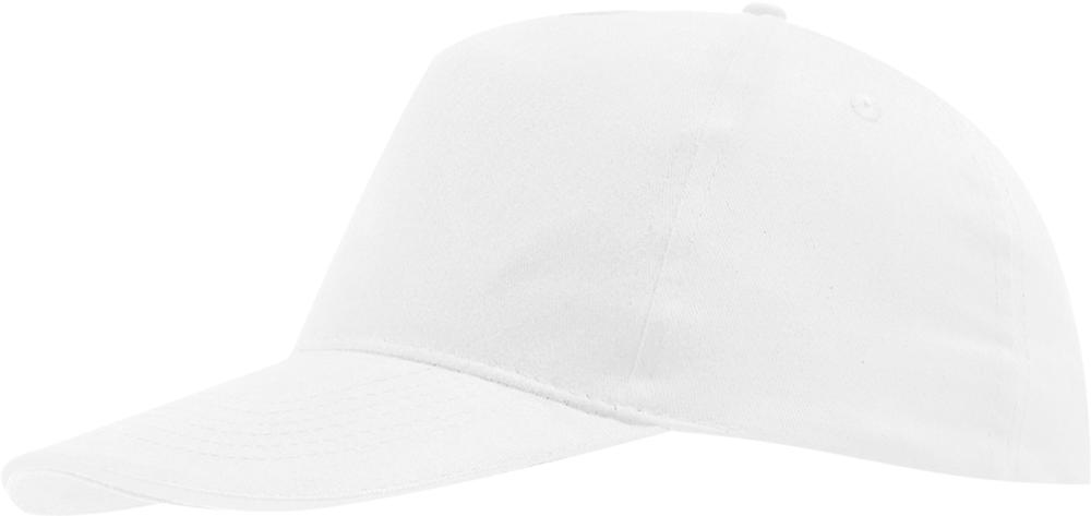 Бейсболка детская Sunny Kids белая с логотипом Sol's | Print Logo