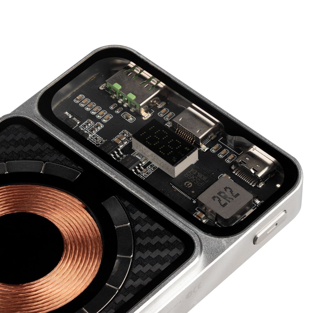 Магнитный беспроводной аккумулятор Cooper Prime 10000 мАч фото на сайте Print Logo.