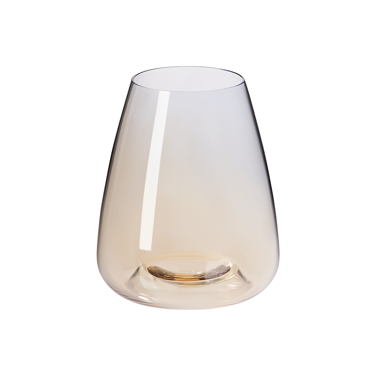 Стакан для воды Ницца (Nizza), градиент дымчато-золотой с логотипом Portobello Посуда из стекла | Print Logo