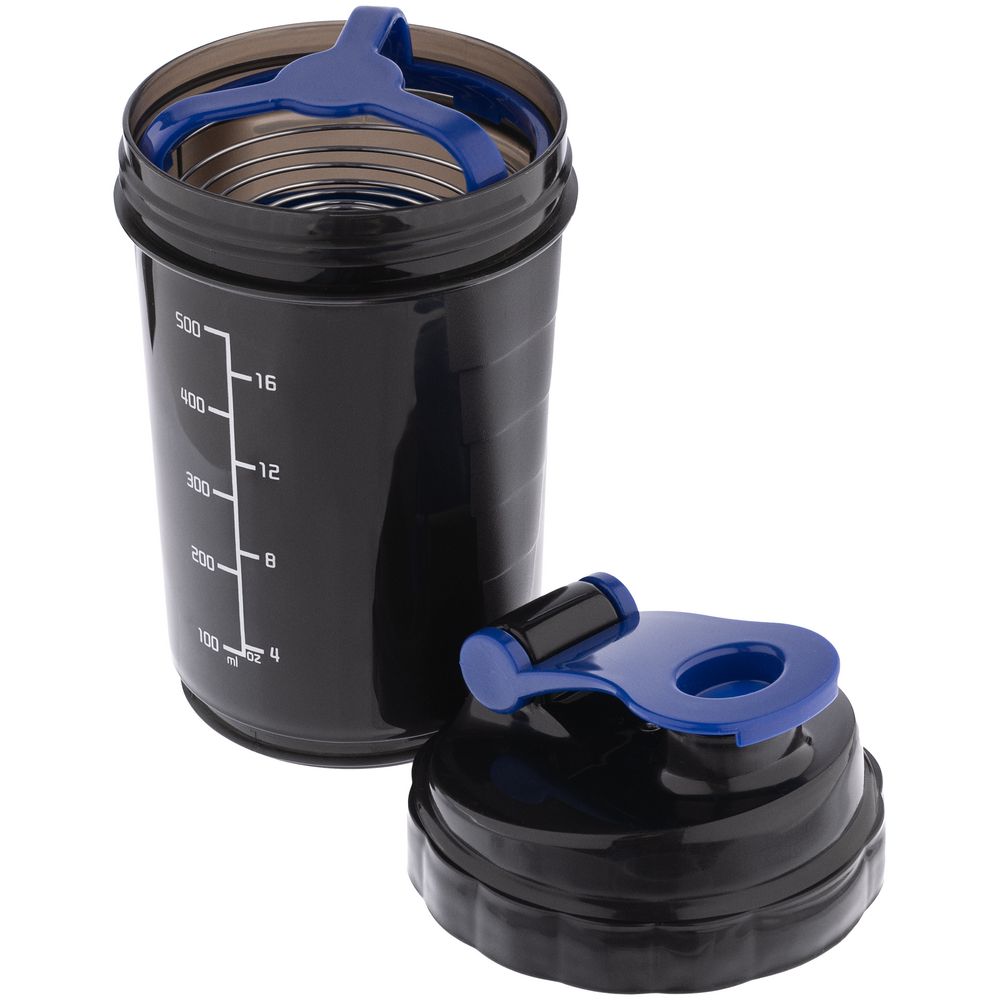 Спортивный шейкер с контейнером Tonus — пример нанесения логотипа (Molti) | Print Logo