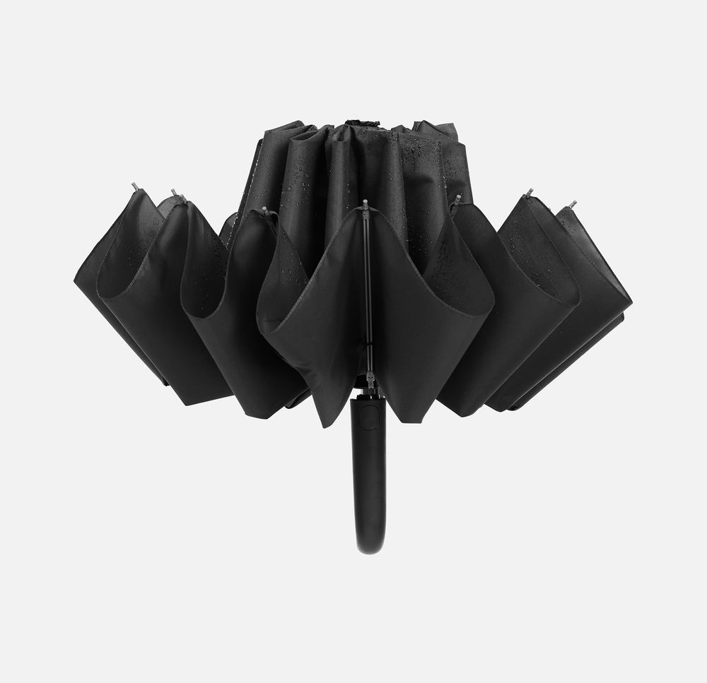 Зонт обратного сложения inLoop с ручкой-карабином фото на сайте Print Logo.