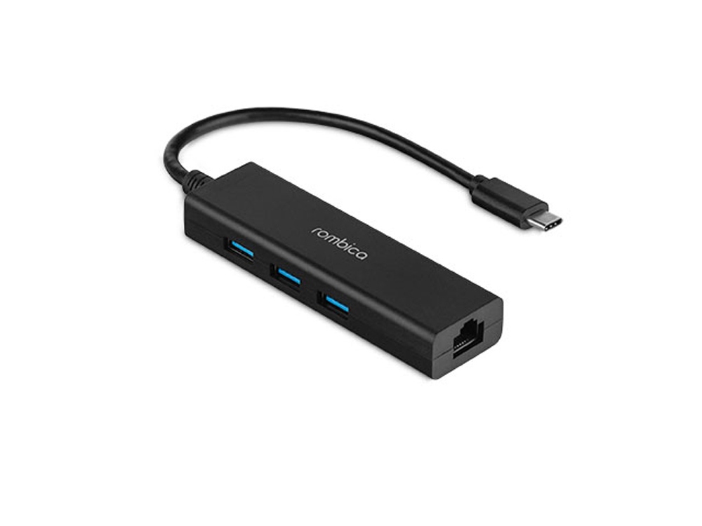 Переходник-хаб Type-C Hub Lan с логотипом Rombica | Print Logo