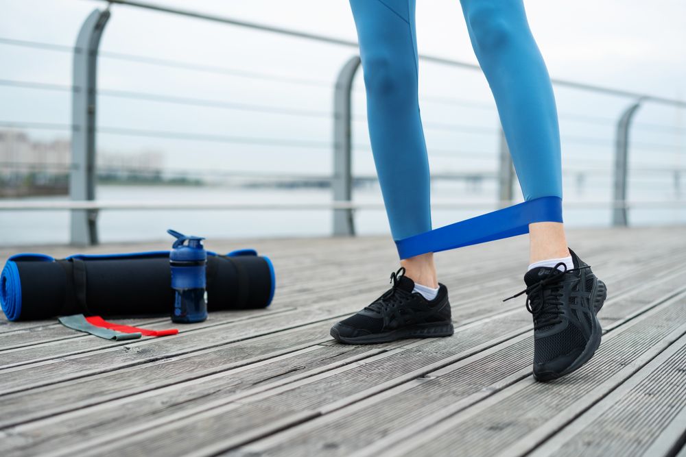 Набор эластичных лент для фитнеса Zen — пример нанесения логотипа (Stride) | Print Logo