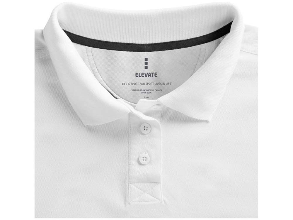 Calgary женская футболка-поло с коротким рукавом, белый/темно-синий