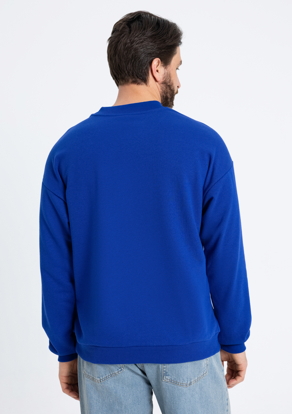 Свитшот унисекс STAN футер без начёса, 350, 96, Синий электрик,  (47)  (54/XXL)