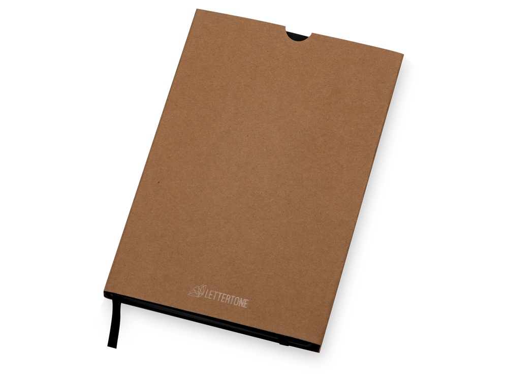 Бизнес блокнот Bossy с цветным срезом, твердая обложка, 128 листов, черный